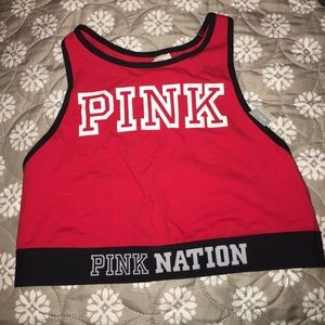 PINK sports bra / crop top