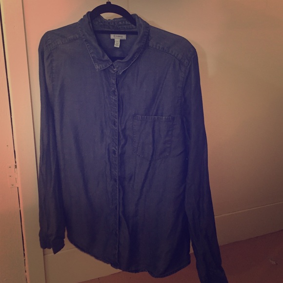 Denim button up