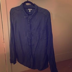 Denim button up