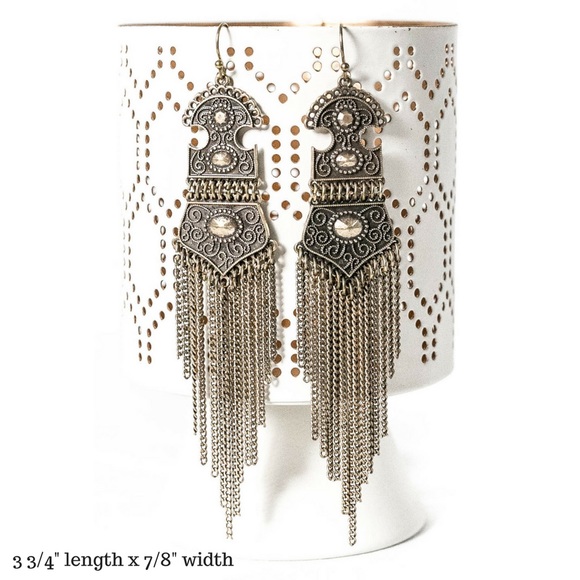 Classic Paper Doll Jewelry - 💥SALE💥Antique Brass Duster Earrings