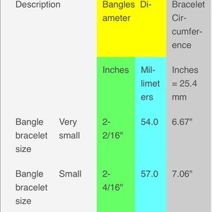 @BlackBeards:Determine your Bangle Bracelet Size.