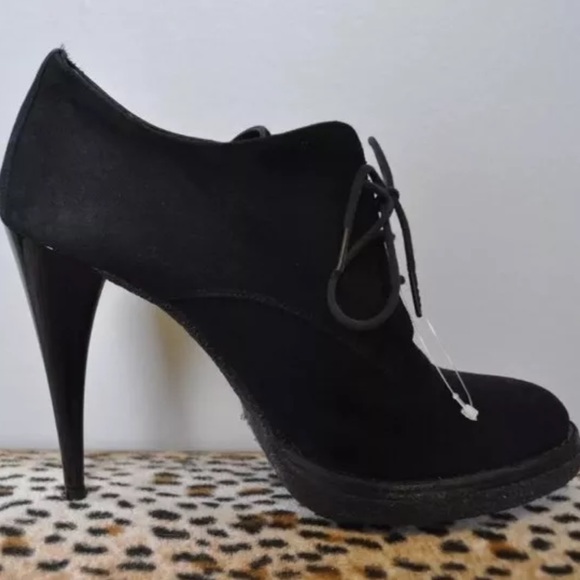 Balenciaga Black Suede Booties