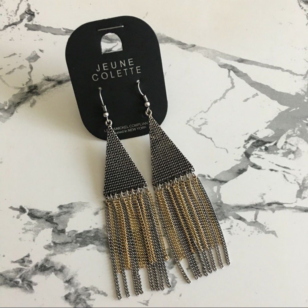 Chained Duster Earrings - Picture 2 of 2