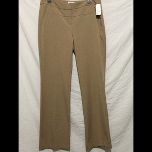 Cute Tan Brown office slacks size 8 NWT