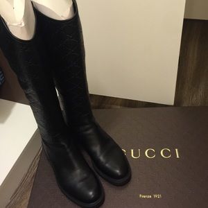 Gucci leather boots 100% authentic