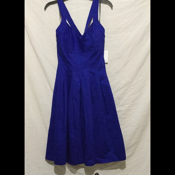 Blue Calvin Klein dress. NWT size 6 - Picture 2 of 4