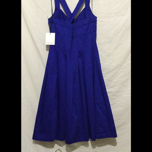 Blue Calvin Klein dress. NWT size 6 - Picture 3 of 4