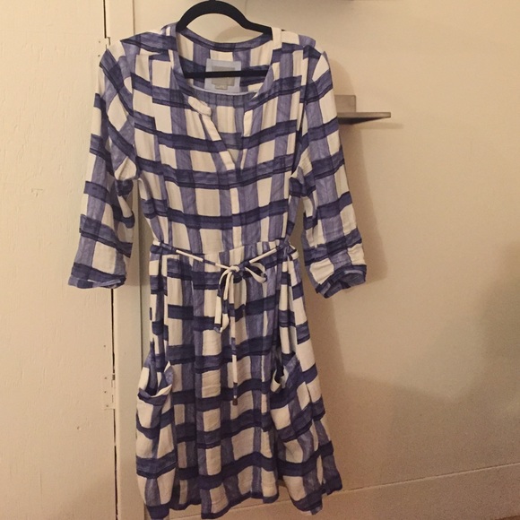 Flowy plaid dress with big pockets