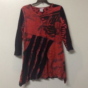 Asymmetrical tunic dress by Parsley and Sage. NWOT