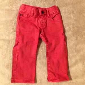 Baby Gap red jeans.