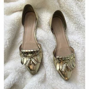 JCrew tasseled dorsal flats
