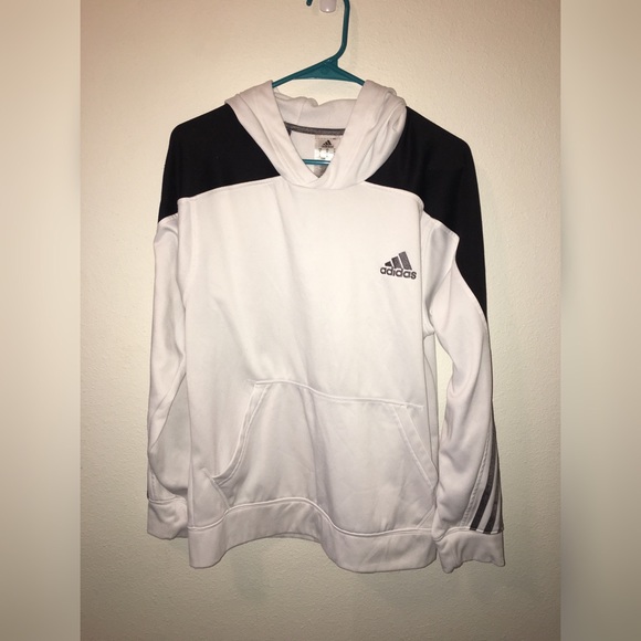 White men's adidas sweatshirt
