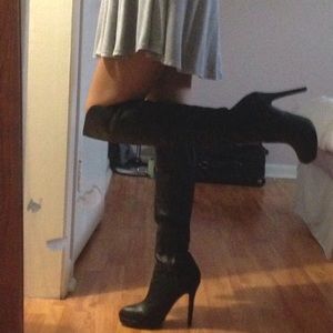 Black Over The Knee Boots