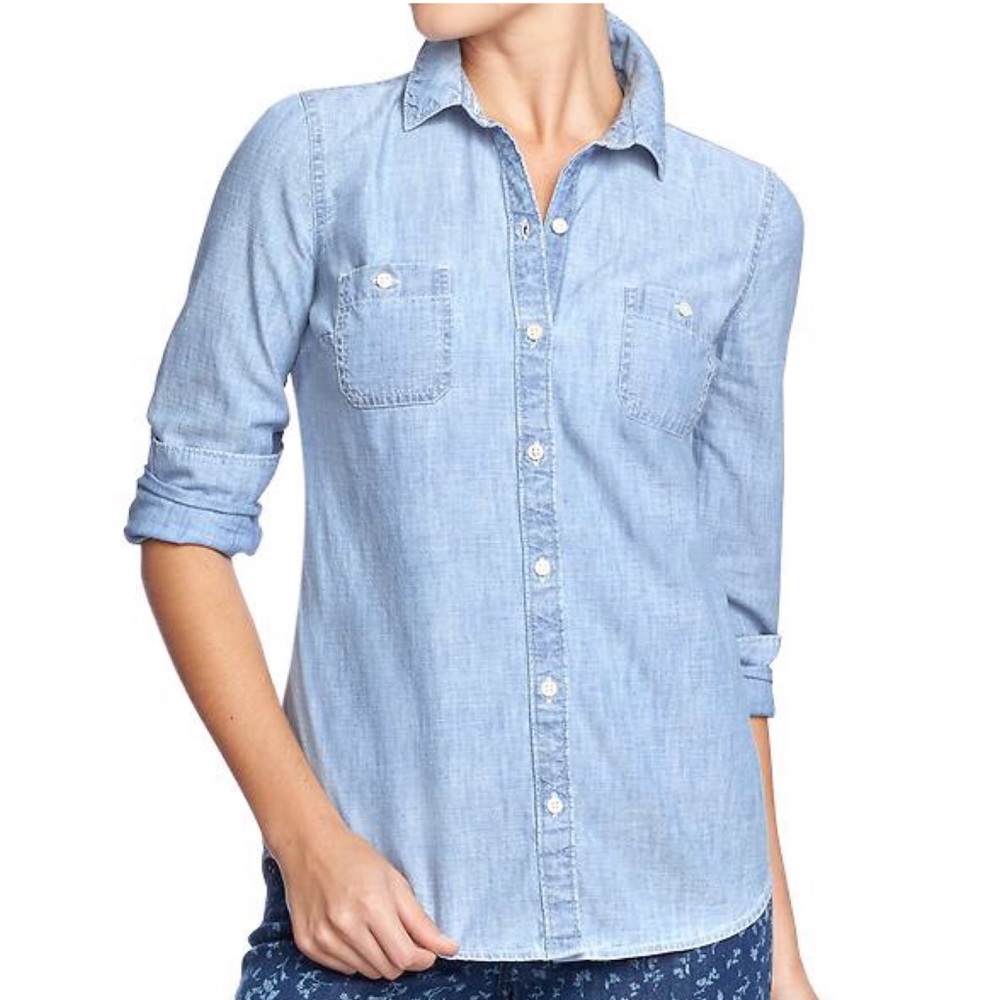 Old Navy Denim Chambray Shirt