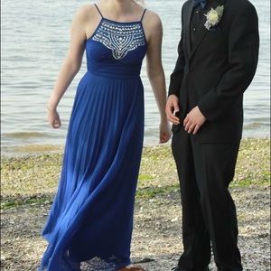 Dark navy blue homecoming/prom dress