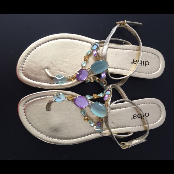 Beaded detail flats