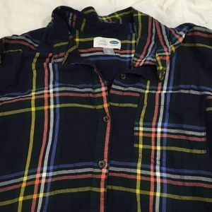 Old Navy classic flannel button up