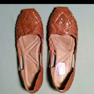 Tan Leather Flats