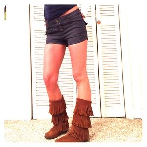 Free People Lone Ranger Lace-Up shorts, size 26