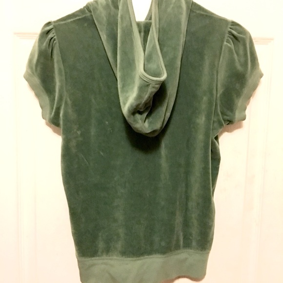 Short sleeved Juicy Couture velour hoodie - Picture 2 of 4