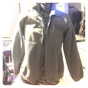 Light blue and grey north face