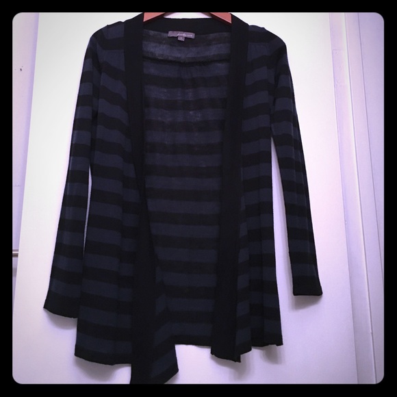 Navy blue and black cardigan
