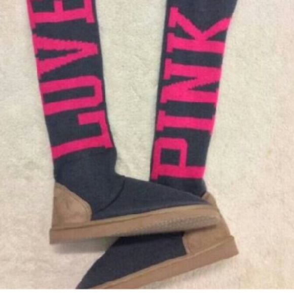 VS pink mukluk slippers