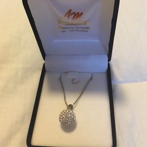 Crystal ball necklace