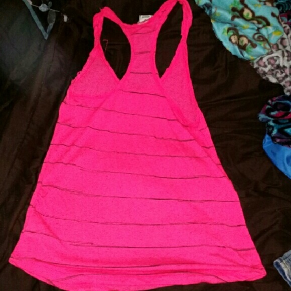 Hot Pink Racer Back Tank - Picture 2 of 2