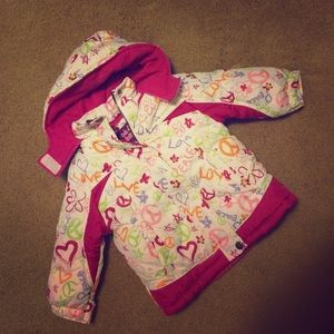 Pink Platinum Puffy Winter Jacket