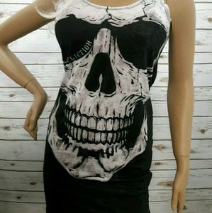 Affliction Skully women's tank dress
