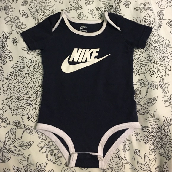 Navy blue Nike onesie