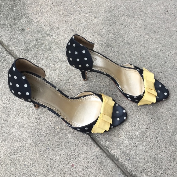 J. Crew polka dot heels