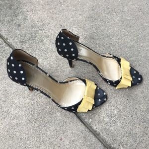 J. Crew polka dot heels
