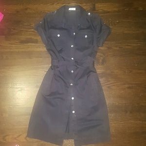 Black military work dress