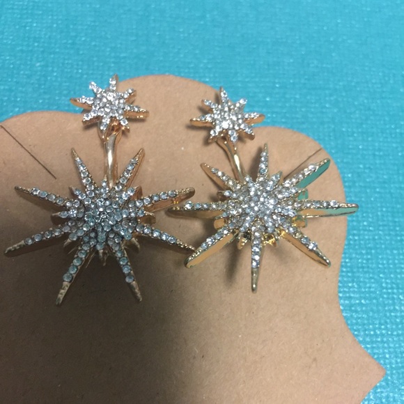 Drop burst Art Deco earrings