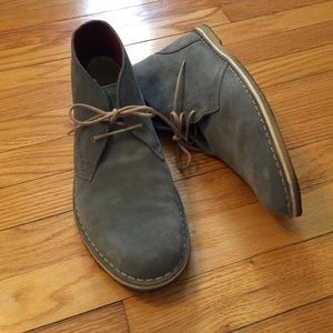 Grey Clarks chukka boots