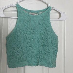 Abercrombie & Fitch Mint Green Crop Top