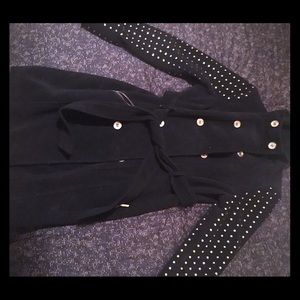 Black and gold studded coat