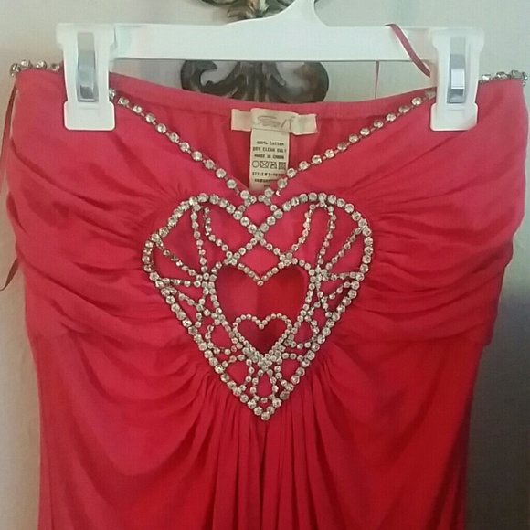 Beautiful n unique jeweled strapless top