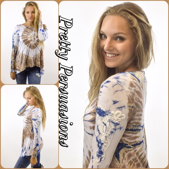 LAST ONE SALE‼️ Draped Sides Crochet Accented Top - Picture 2 of 4