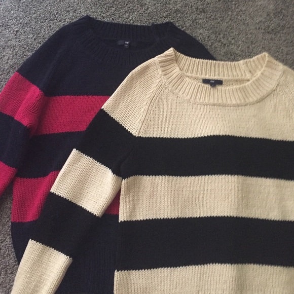 Two Gap striped sweater...never worn