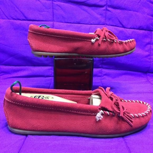 Minnetonka Shoes - MINNETONKA 406 Kiltie cherry red . US 9