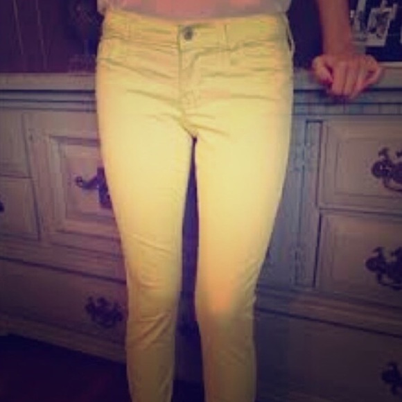 Rockstar skinny jeans size 12 yellow
