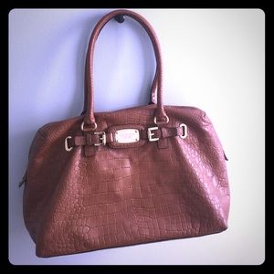 Michael Kors camel color duffle bag