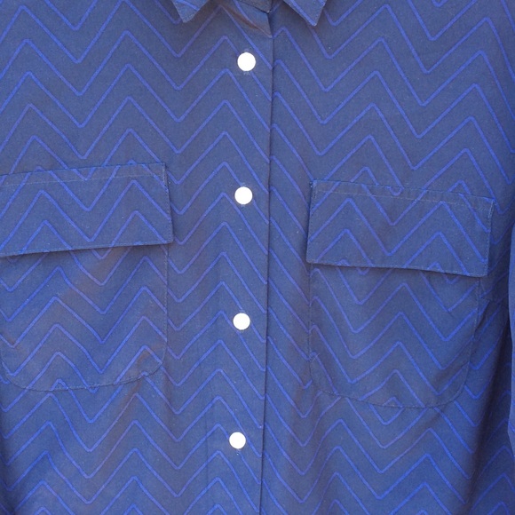 Long sleeved, navy shirt dress - Picture 2 of 4