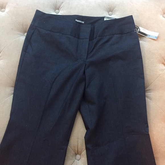 EXPRESS EDITOR FLARE PANTS TROUSER 14L  LONG NWT