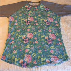LuLaRoe Floral Randy (Large) EUC