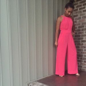 Hot Pink Vince Camuto Jumpsuit Sz Small