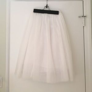 Tulle skirt with petticoat
